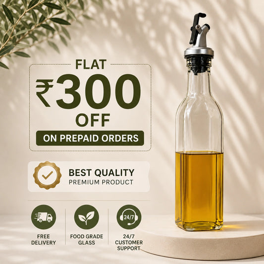 Glass Oil Dispenser Set